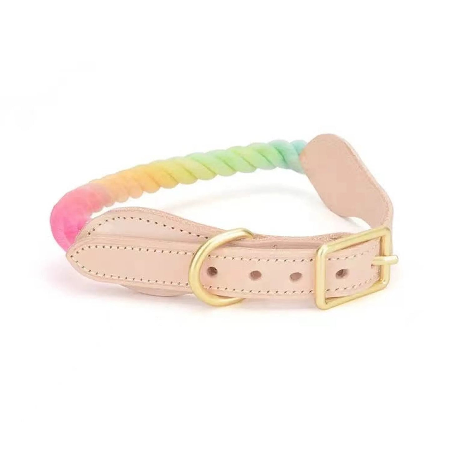 Luxe Royal Leather Rope Collar - Size: | Pack Of: 1