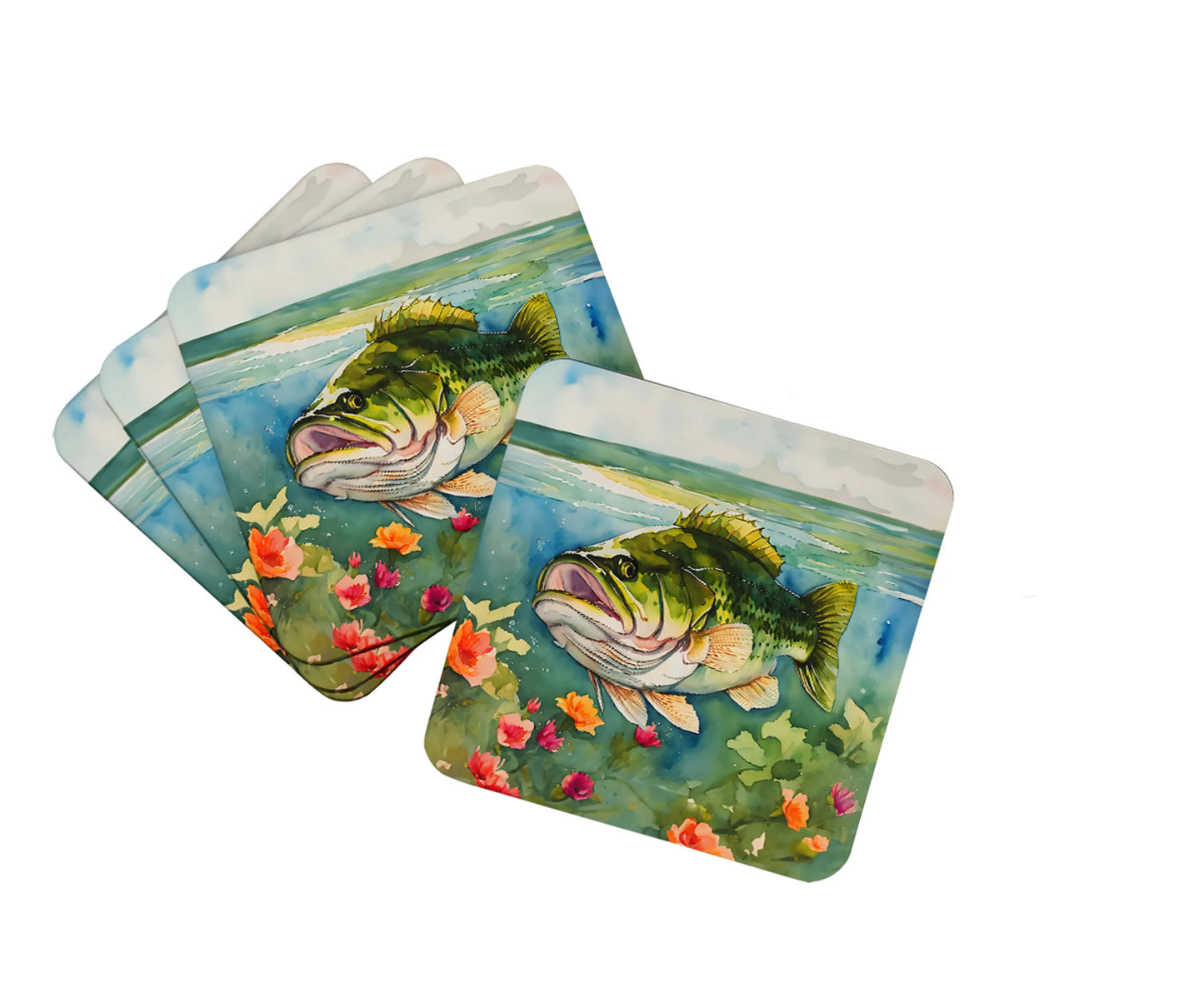 Koi Fish Foam Coasters