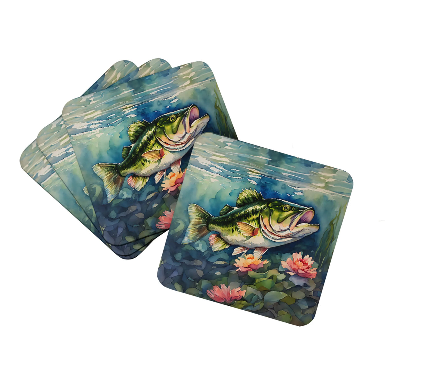Koi Fish Foam Coasters
