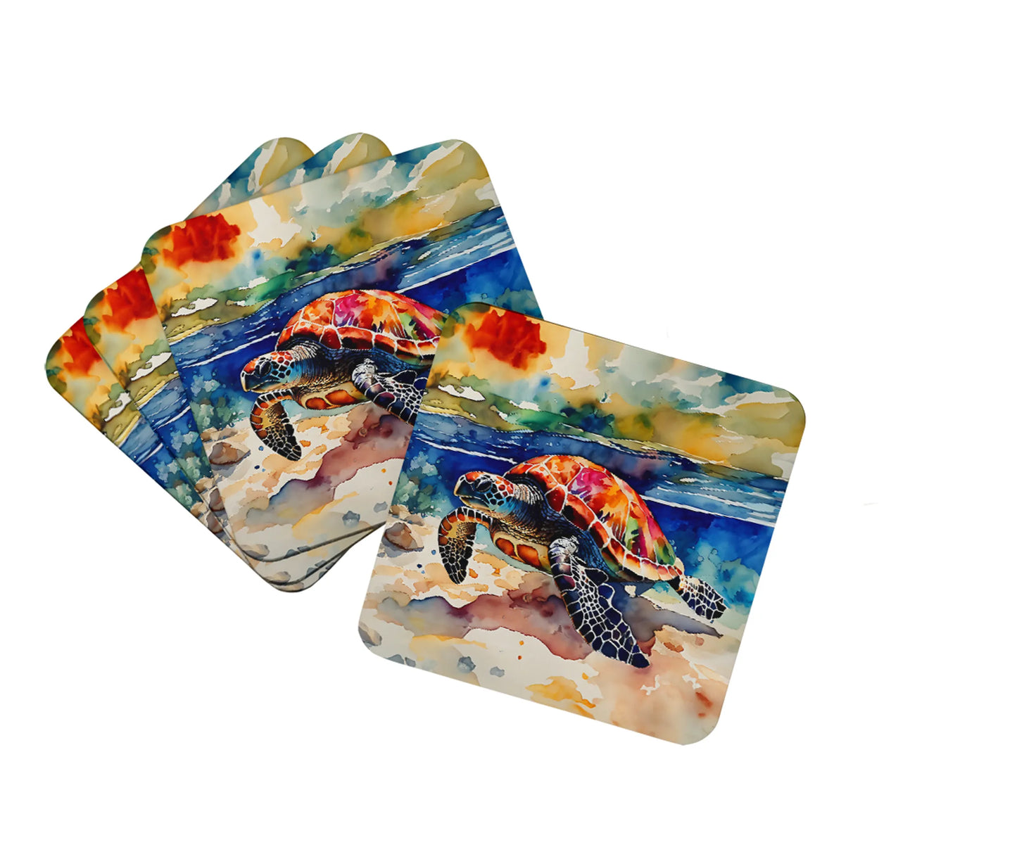 Koi Fish Foam Coasters