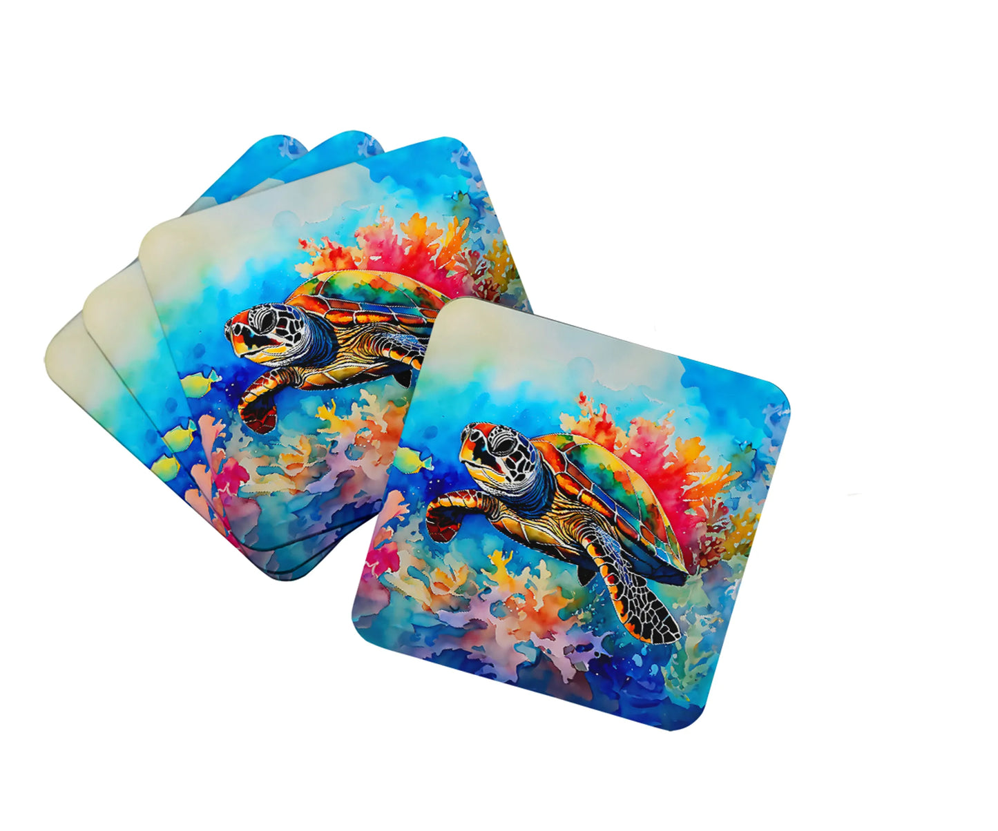 Koi Fish Foam Coasters