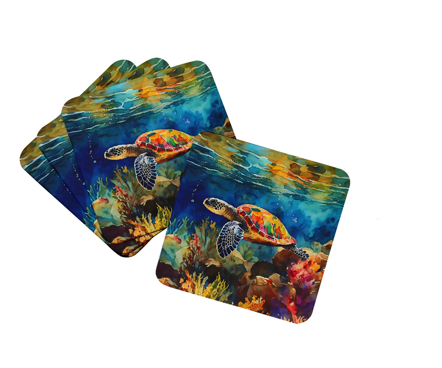 Koi Fish Foam Coasters