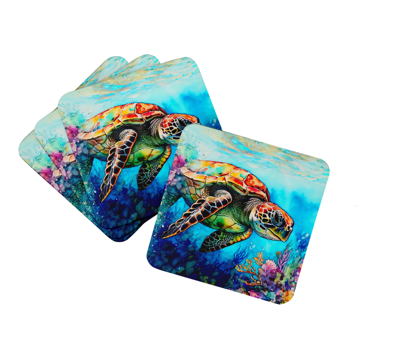Koi Fish Foam Coasters