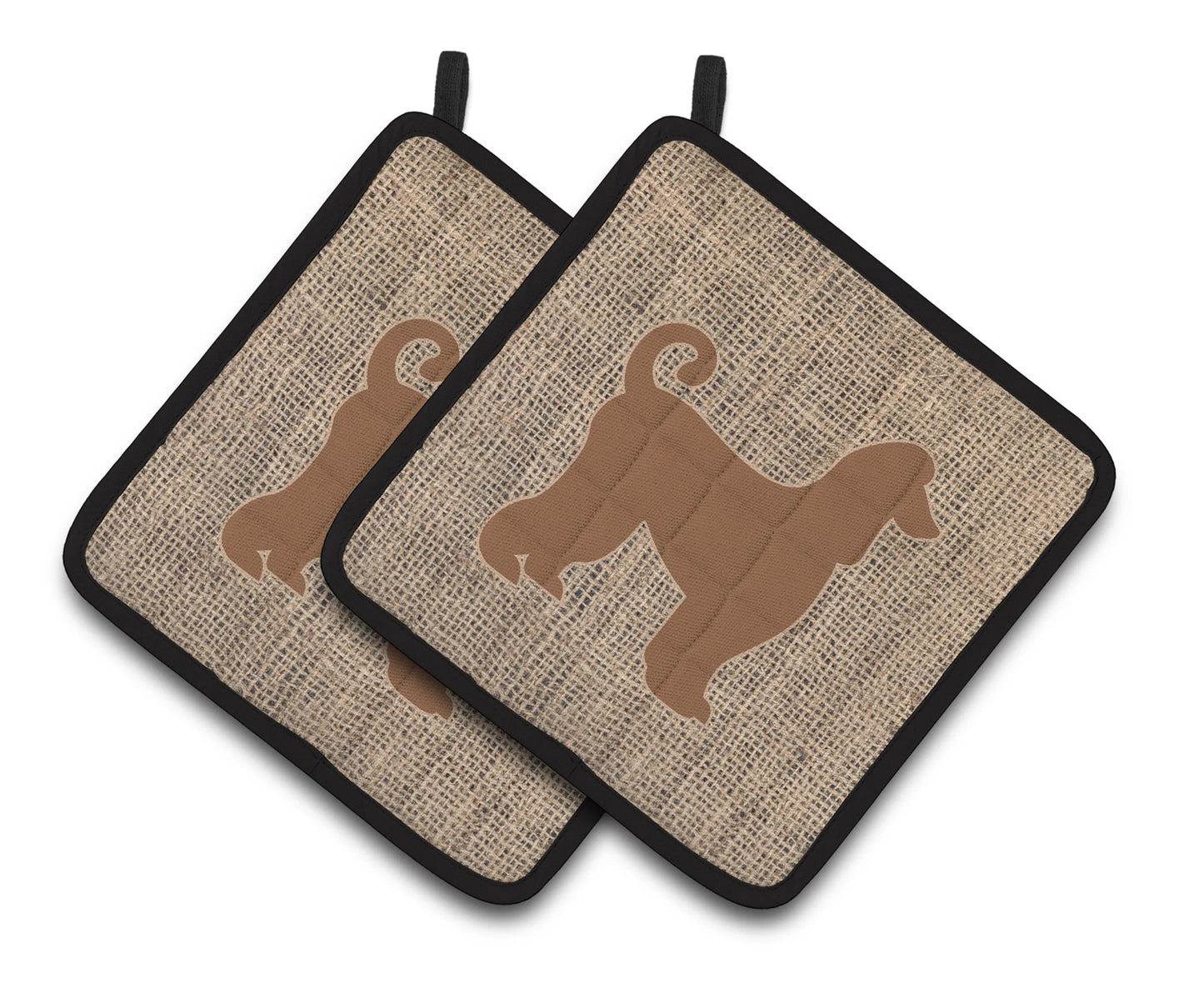 Dog Artwork Pair of Pot Holders - Size: 7.5 X 7.5 | Pack Of: 1