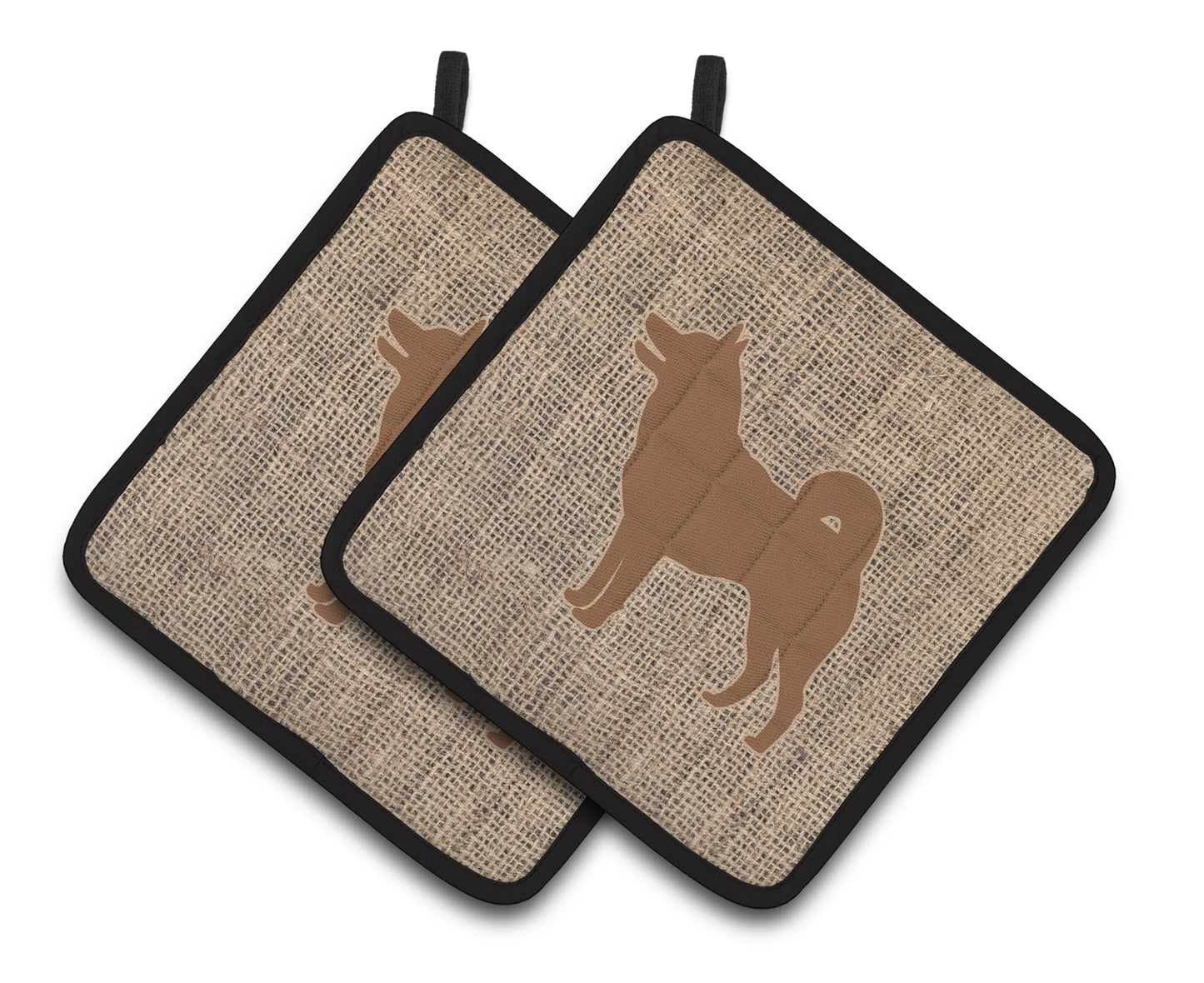 Dog Artwork Pair of Pot Holders - Size: 7.5 X 7.5 | Pack Of: 1