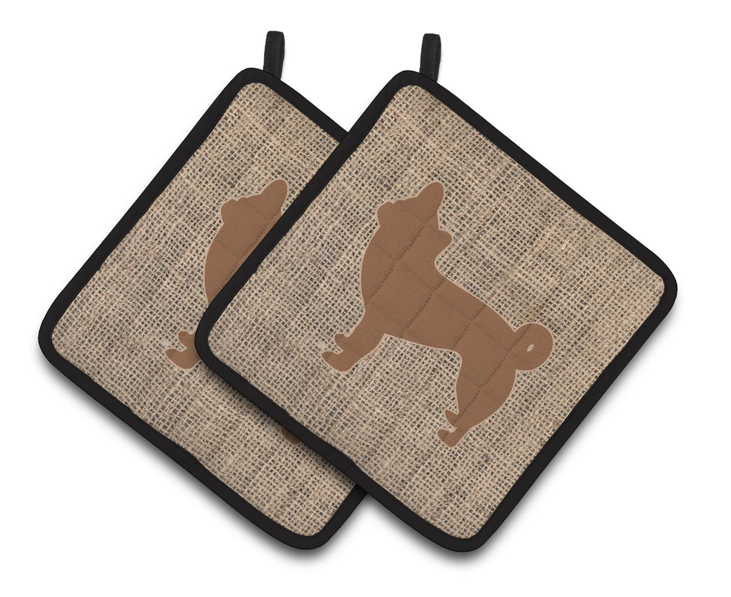 Dog Artwork Pair of Pot Holders - Size: 7.5 X 7.5 | Pack Of: 1
