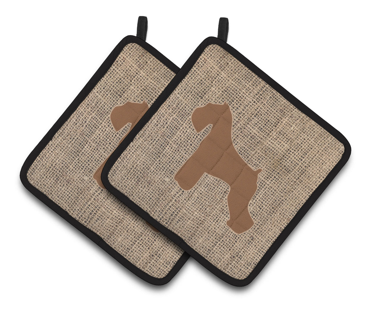 Dog Artwork Pair of Pot Holders - Size: 7.5 X 7.5 | Pack Of: 1