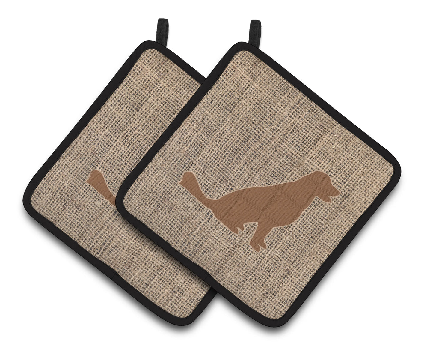 Dog Artwork Pair of Pot Holders - Size: 7.5 X 7.5 | Pack Of: 1