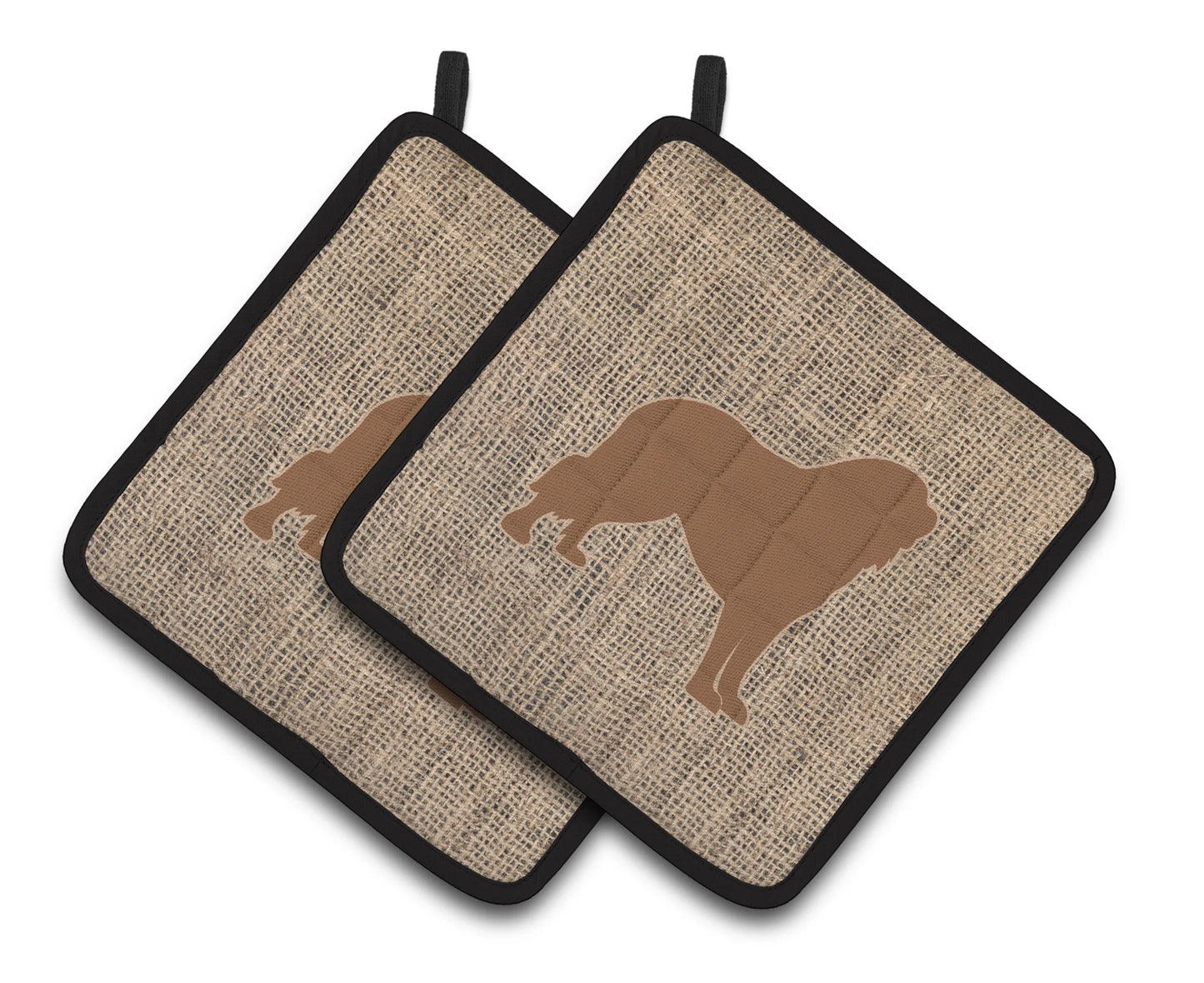 Dog Artwork Pair of Pot Holders - Size: 7.5 X 7.5 | Pack Of: 1