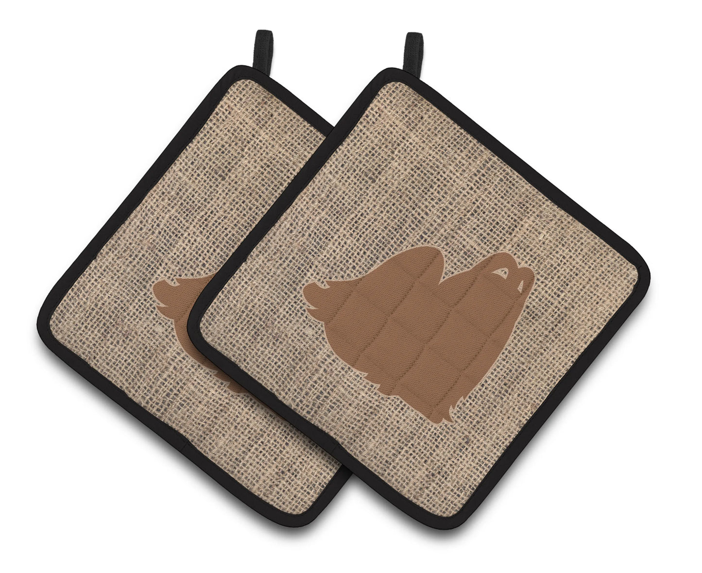 Dog Artwork Pair of Pot Holders - Size: 7.5 X 7.5 | Pack Of: 1