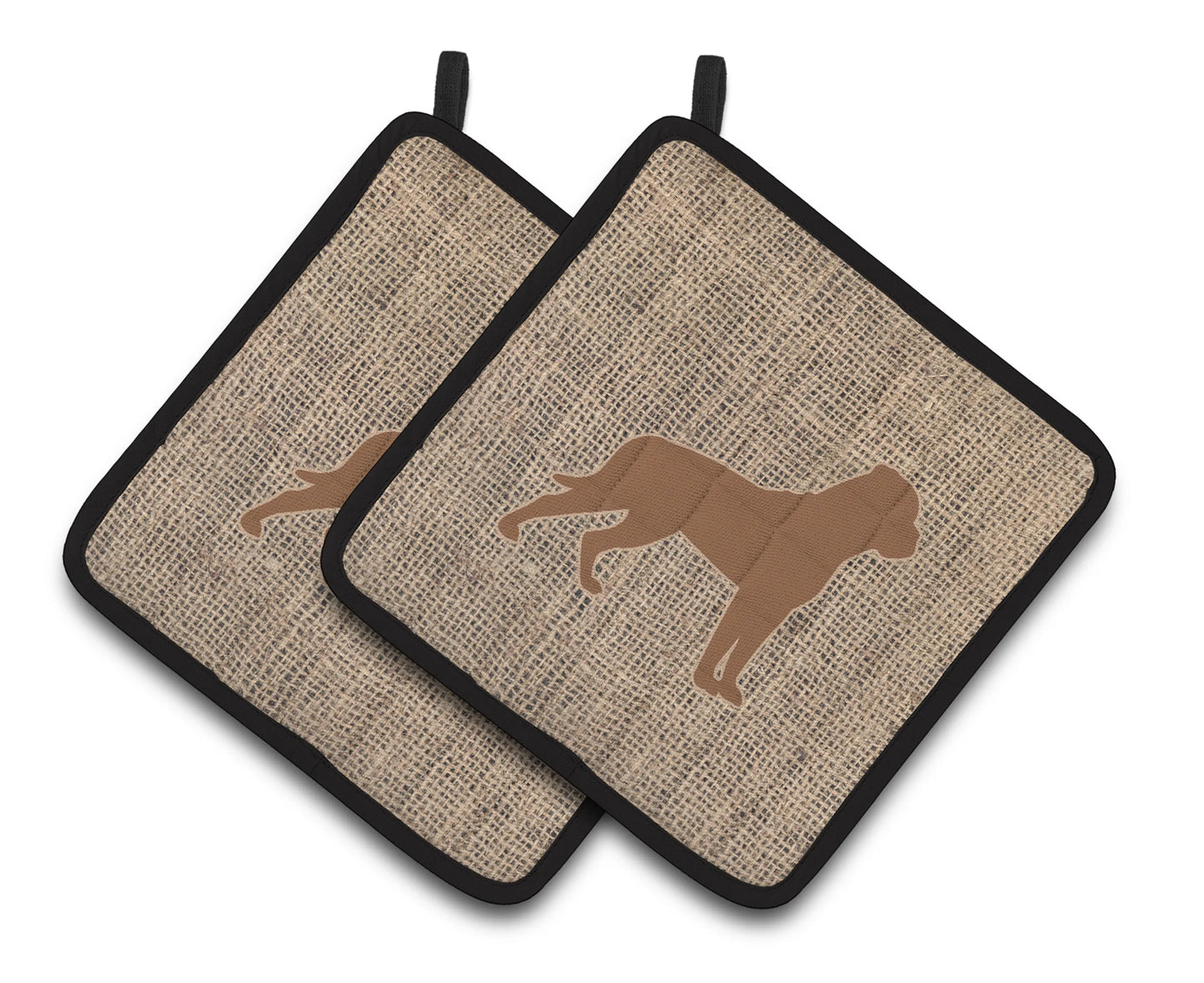 Dog Artwork Pair of Pot Holders - Size: 7.5 X 7.5 | Pack Of: 1