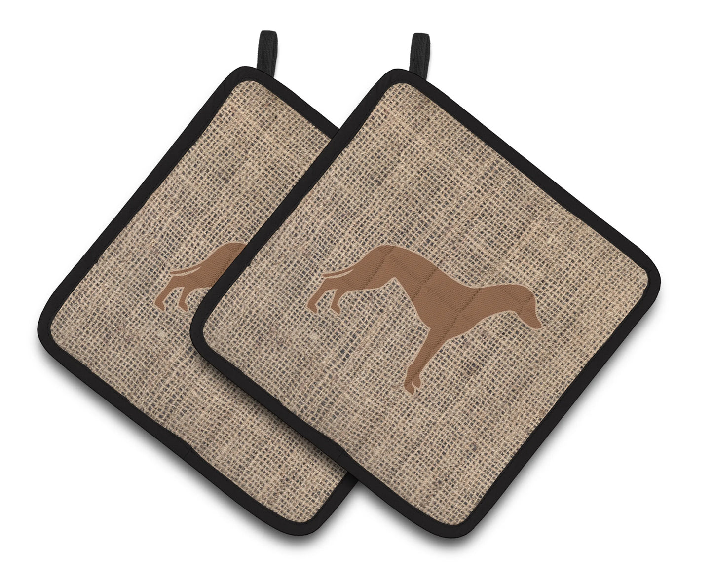 Dog Artwork Pair of Pot Holders - Size: 7.5 X 7.5 | Pack Of: 1