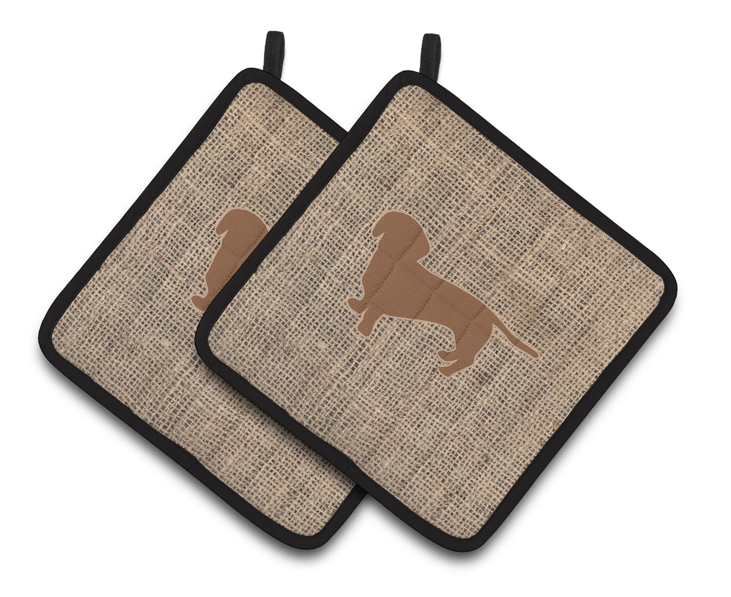 Dog Artwork Pair of Pot Holders - Size: 7.5 X 7.5 | Pack Of: 1