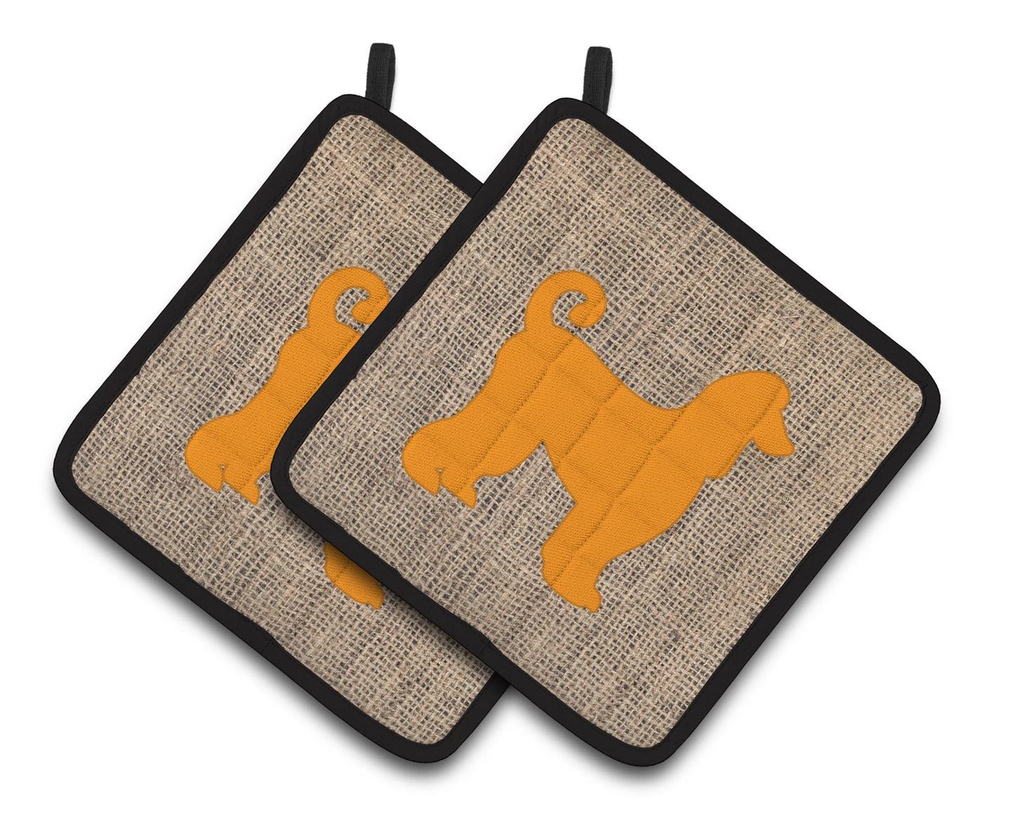 Dog Artwork Pair of Pot Holders - Size: 7.5 X 7.5 | Pack Of: 1