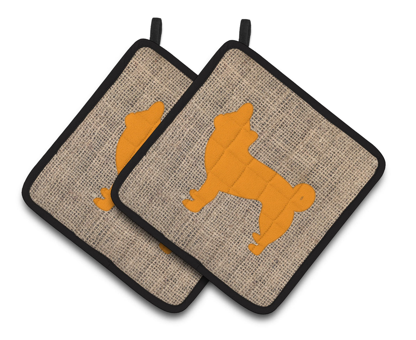 Dog Artwork Pair of Pot Holders - Size: 7.5 X 7.5 | Pack Of: 1