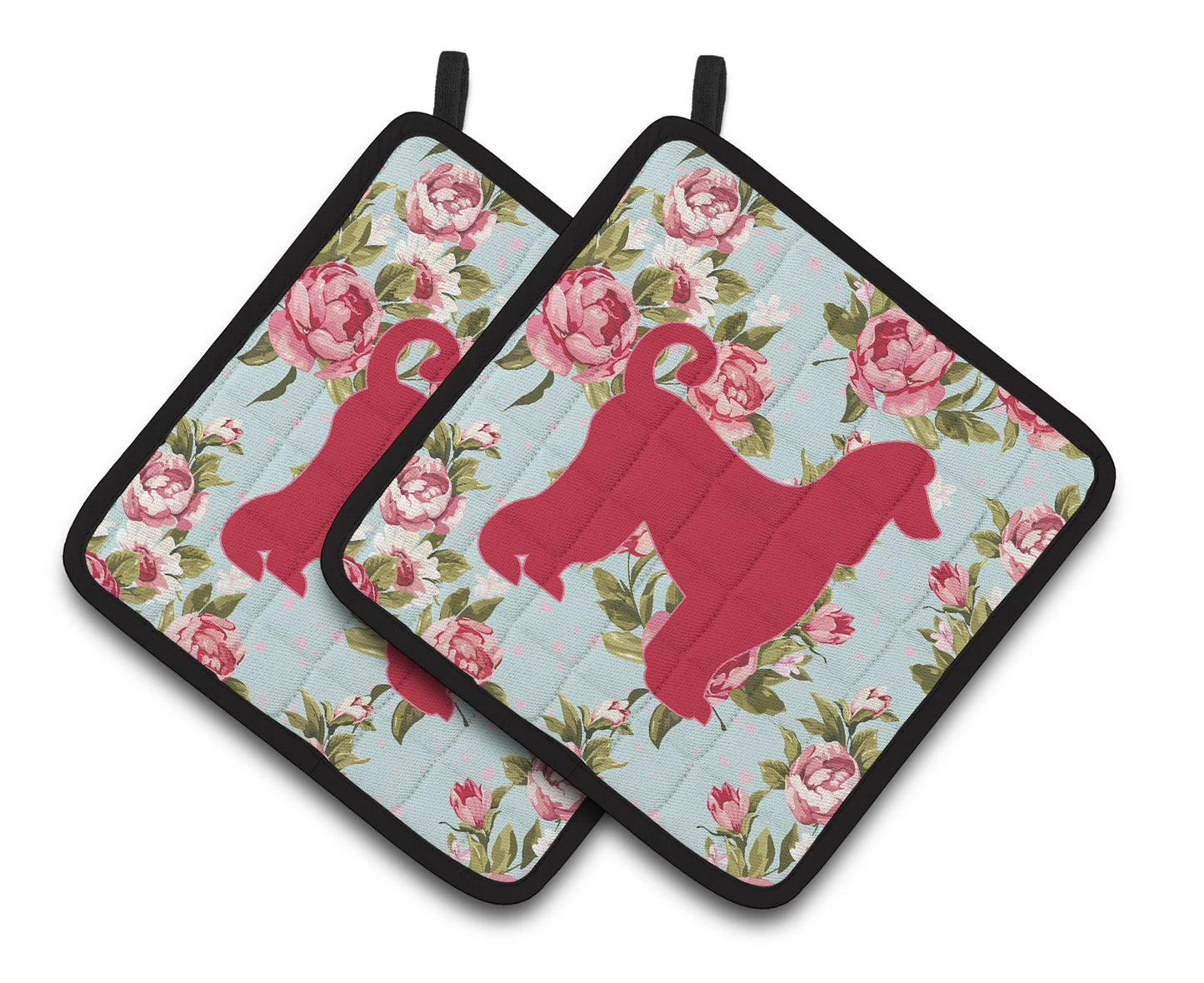 Dog Artwork Pair of Pot Holders - Size: 7.5 X 7.5 | Pack Of: 1