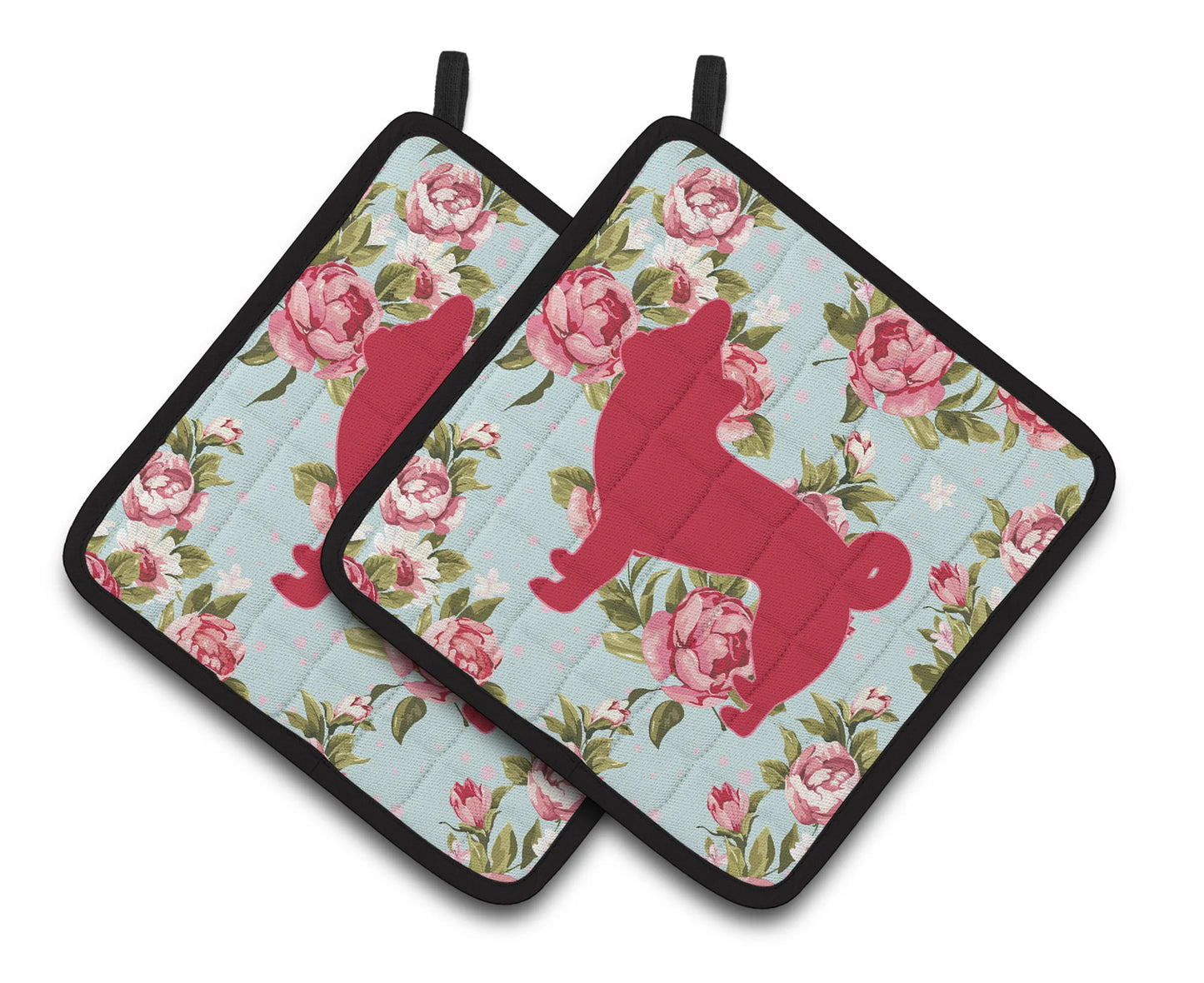 Dog Artwork Pair of Pot Holders - Size: 7.5 X 7.5 | Pack Of: 1