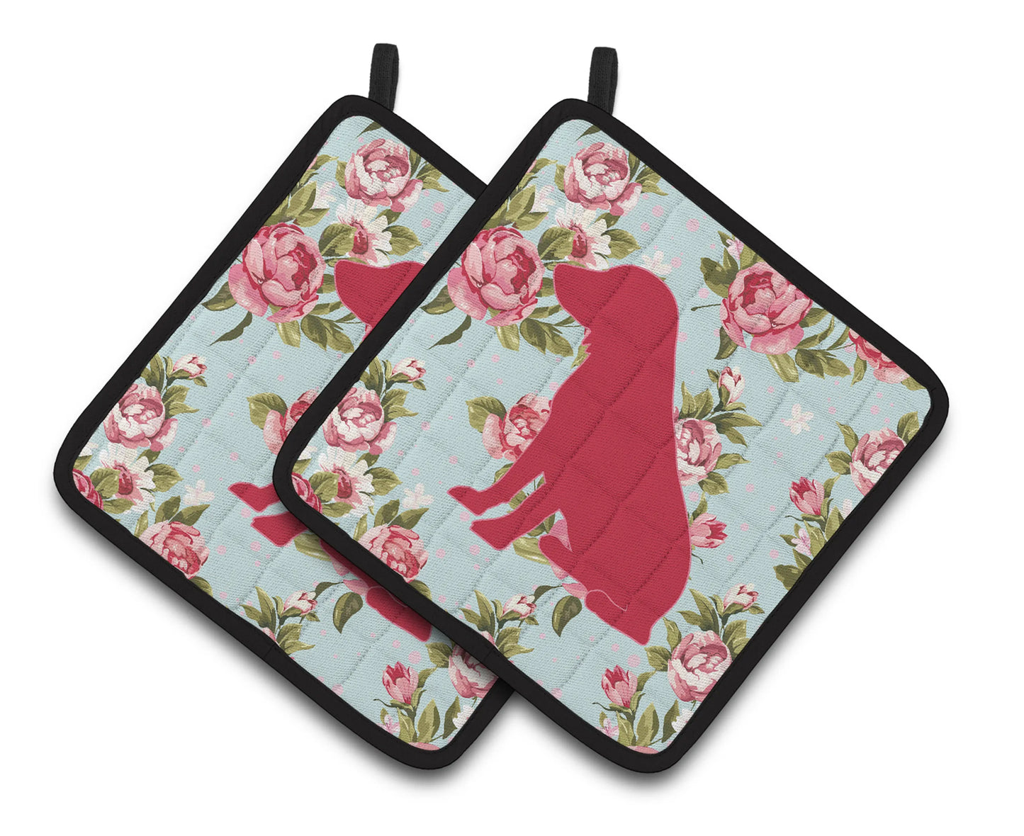 Dog Artwork Pair of Pot Holders - Size: 7.5 X 7.5 | Pack Of: 1