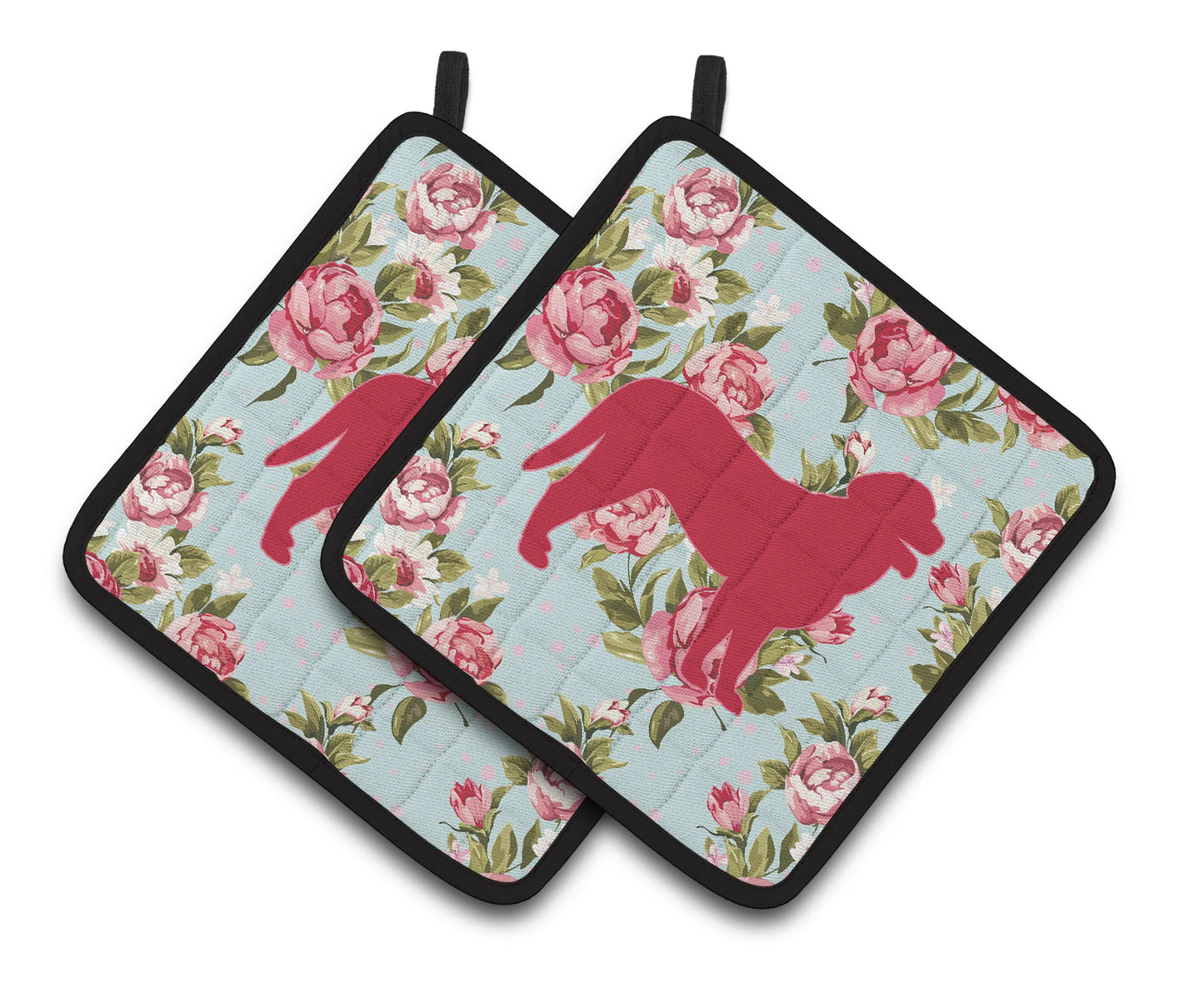 Dog Artwork Pair of Pot Holders - Size: 7.5 X 7.5 | Pack Of: 1