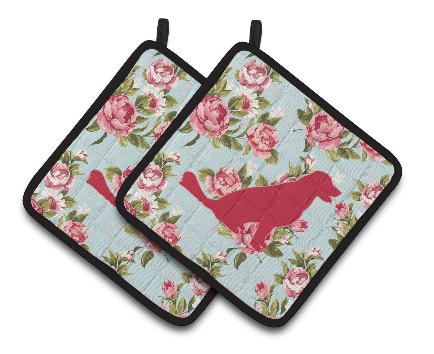 Dog Artwork Pair of Pot Holders - Size: 7.5 X 7.5 | Pack Of: 1