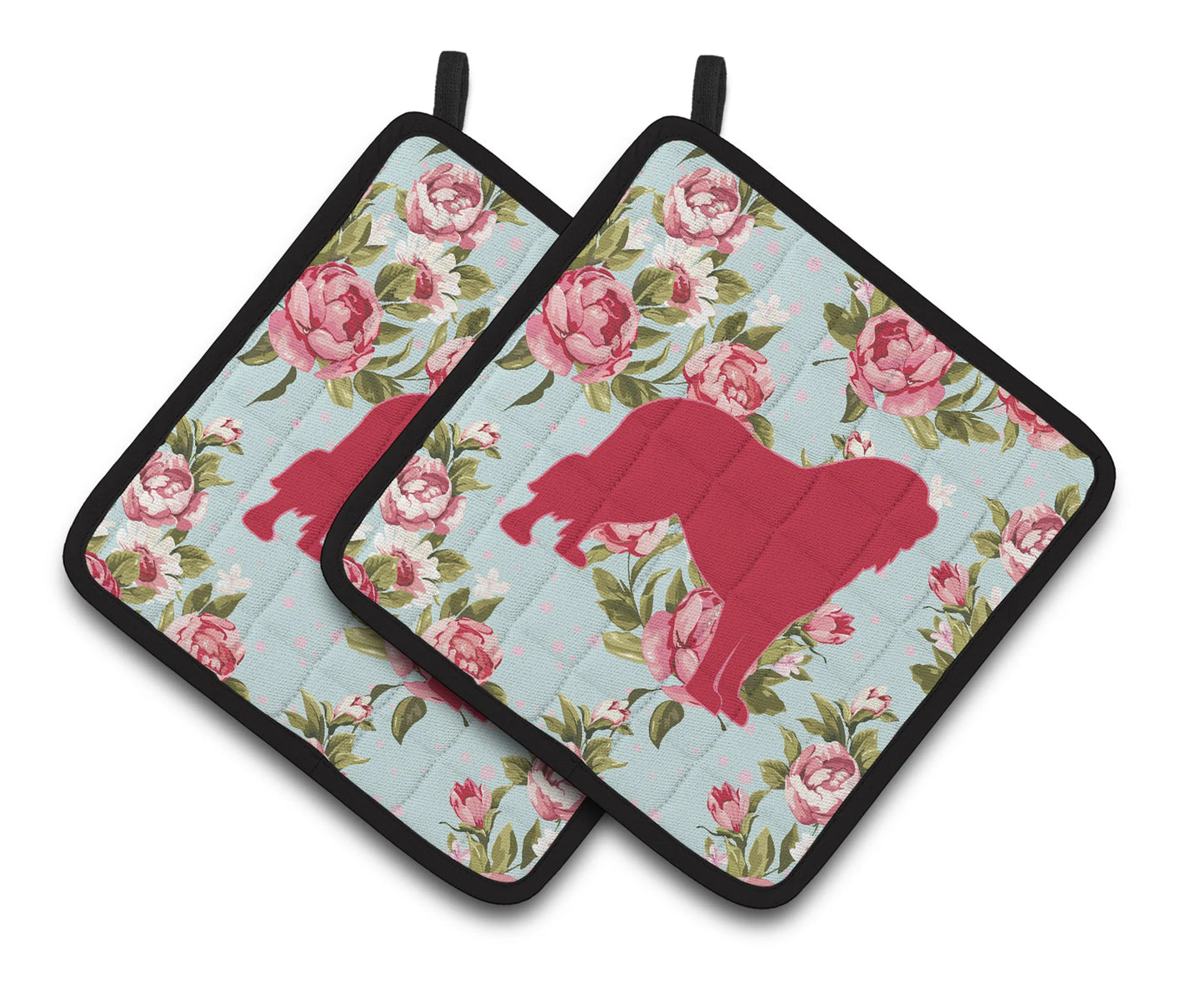 Dog Artwork Pair of Pot Holders - Size: 7.5 X 7.5 | Pack Of: 1