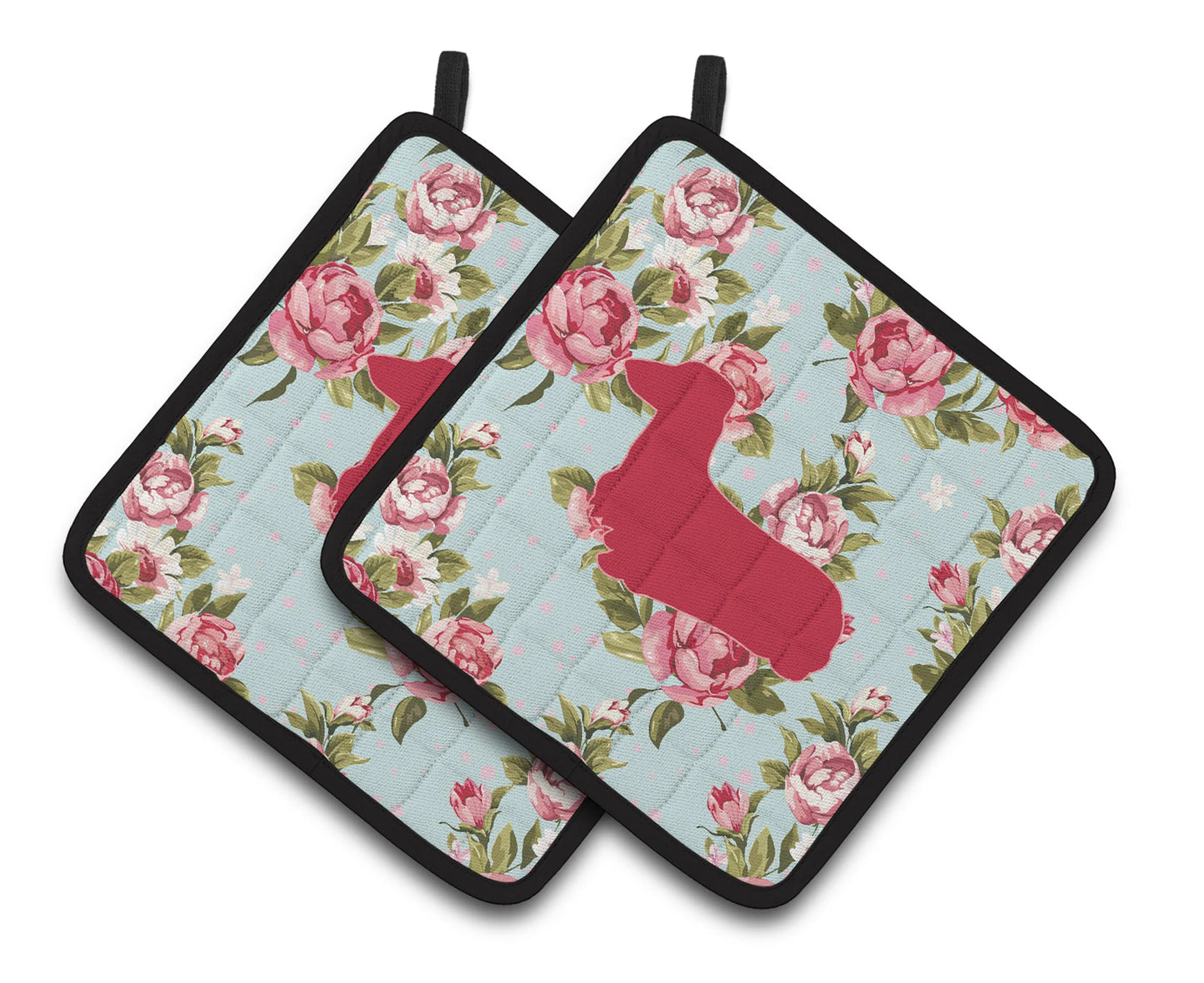 Dog Artwork Pair of Pot Holders - Size: 7.5 X 7.5 | Pack Of: 1