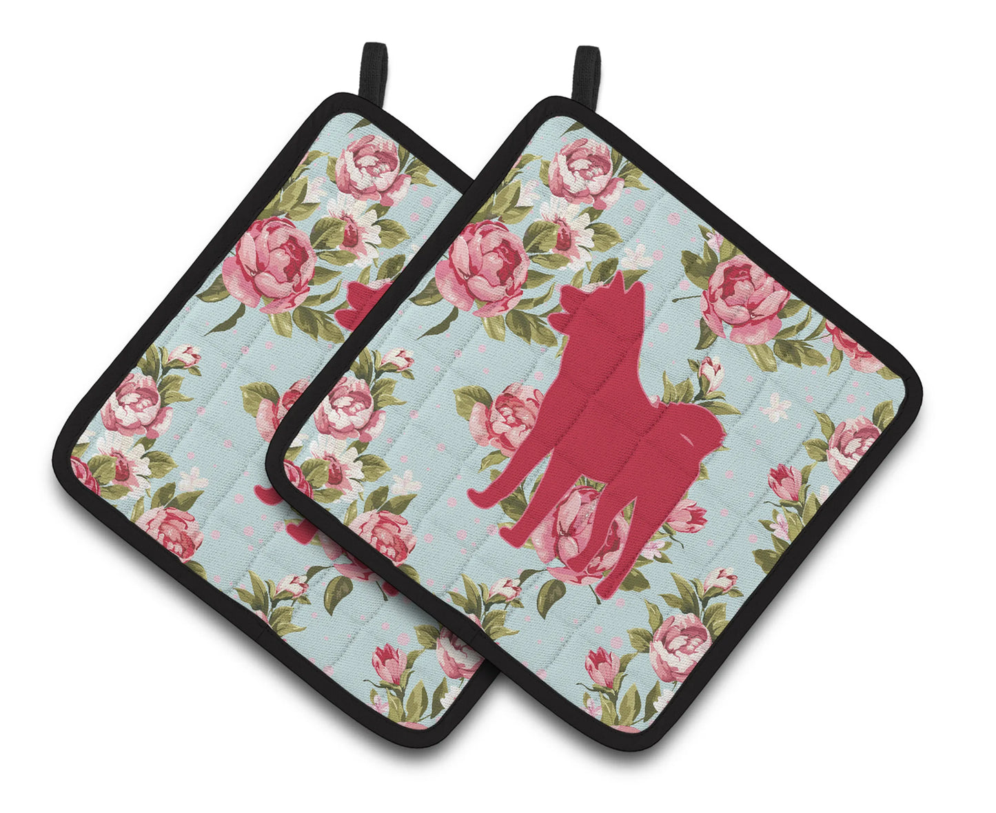 Dog Artwork Pair of Pot Holders - Size: 7.5 X 7.5 | Pack Of: 1