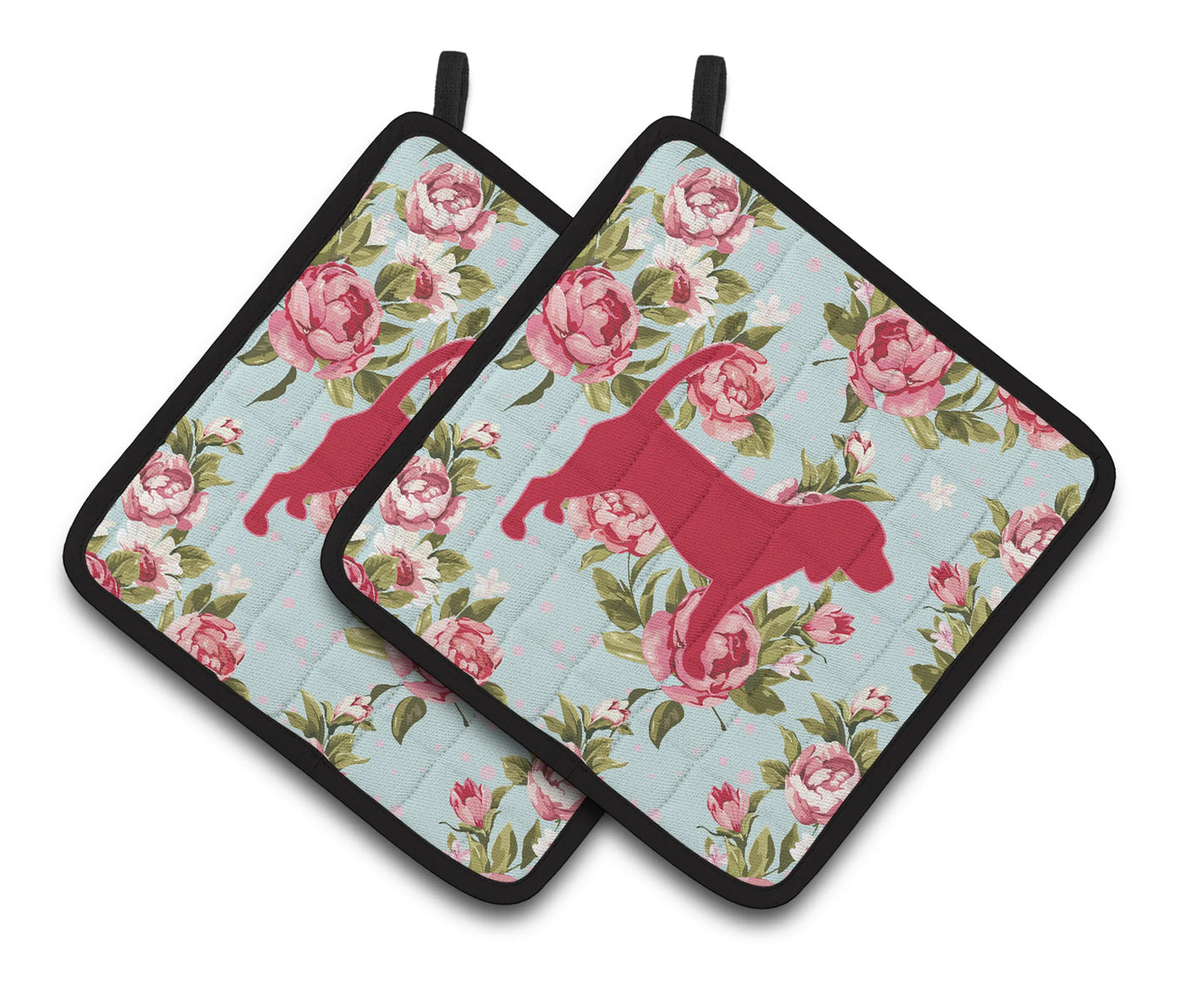 Dog Artwork Pair of Pot Holders - Size: 7.5 X 7.5 | Pack Of: 1