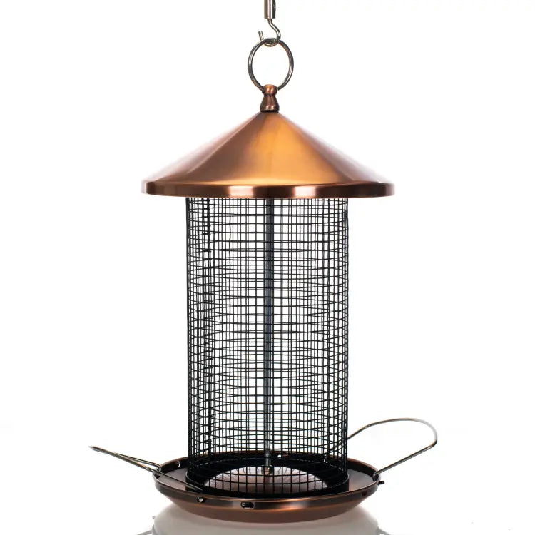 Copper Cover Bird Feeder