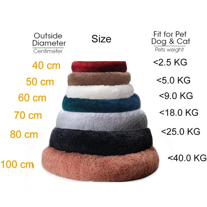 Plush Donut Pet Bed Bed