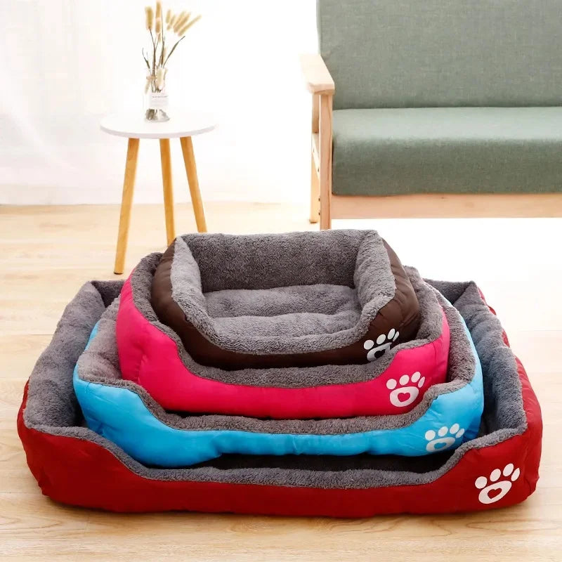 Pet Warm House Square Bed