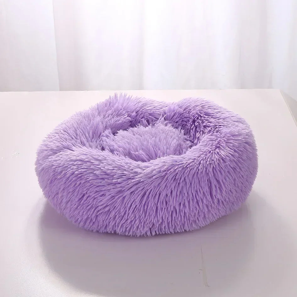 Plush Round Pet Bed