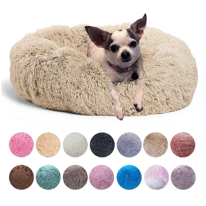 Plush Round Pet Bed