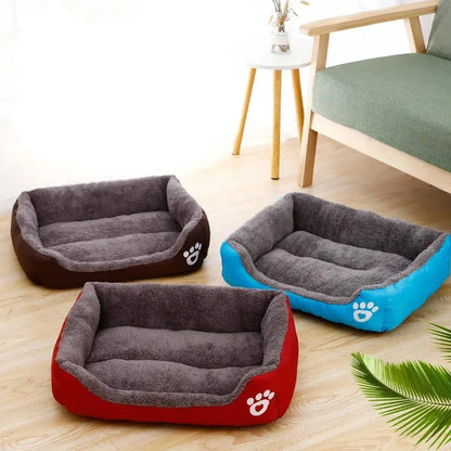 Pet Warm House Square Bed