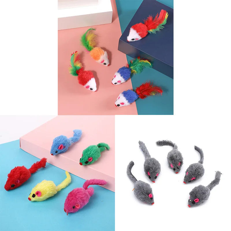 Catnip Plush Mouse Toy Set