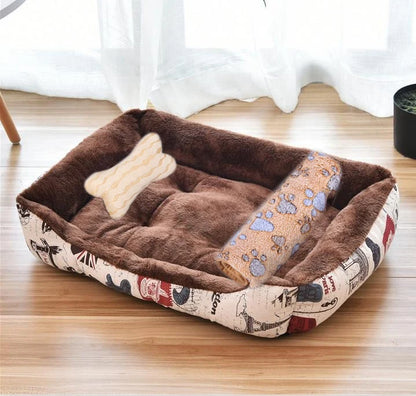 Pet Warm House Square Bed