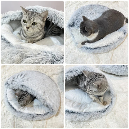 2-in-1 Plush Pet Warm Bed