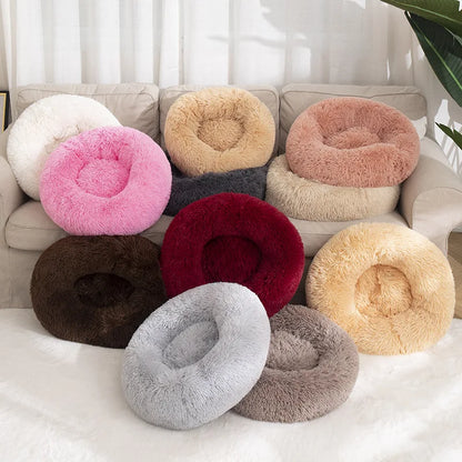 Plush Donut Pet Bed Bed