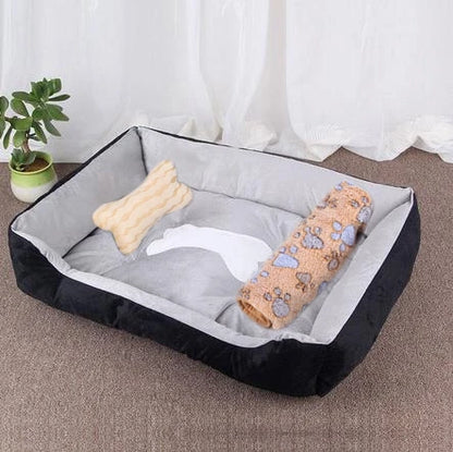 Pet Warm House Square Bed