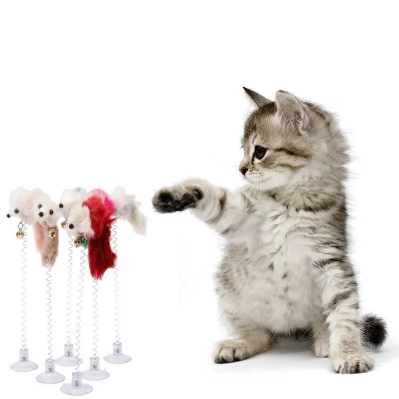 Cartoon Pet Stick Rod Mouse Toy