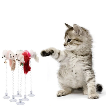 Cartoon Pet Stick Rod Mouse Toy