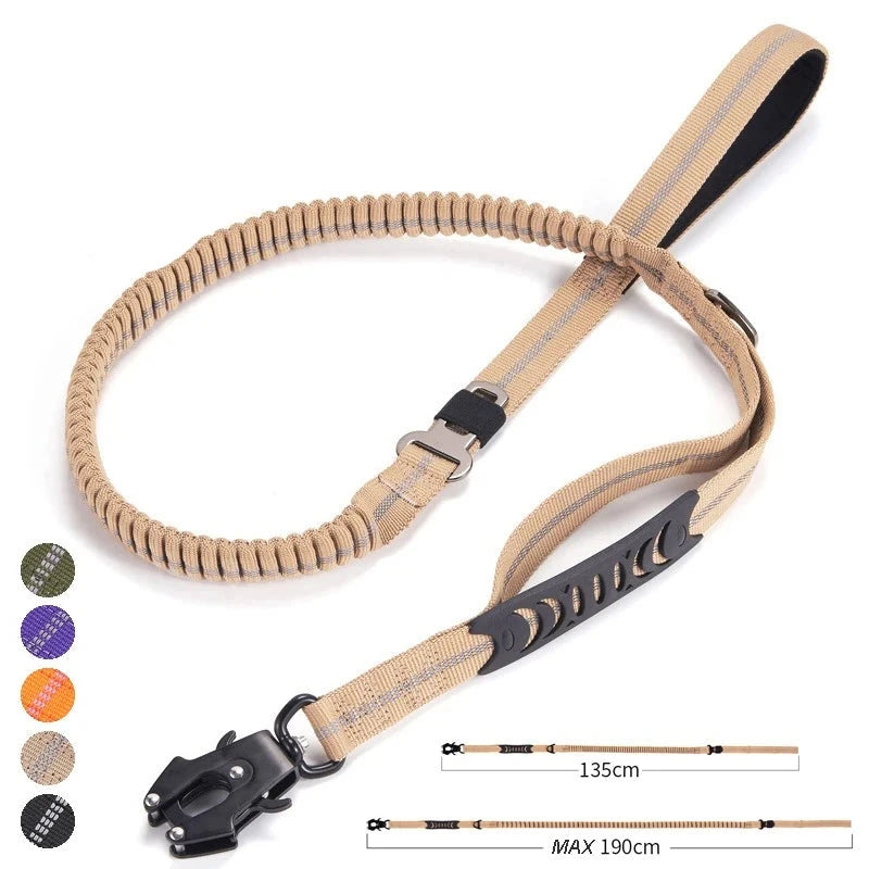 Reflective Bungee Tactical Pet Leash