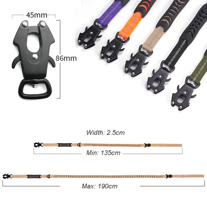 Reflective Bungee Tactical Pet Leash