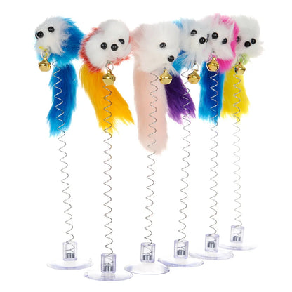 Cartoon Pet Stick Rod Mouse Toy