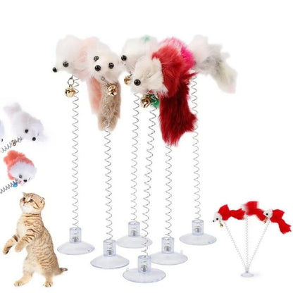 Cartoon Pet Stick Rod Mouse Toy