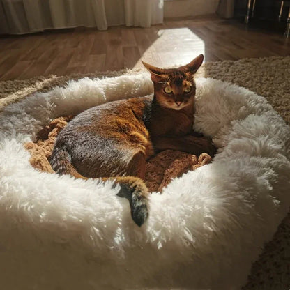 Plush Round Pet Bed