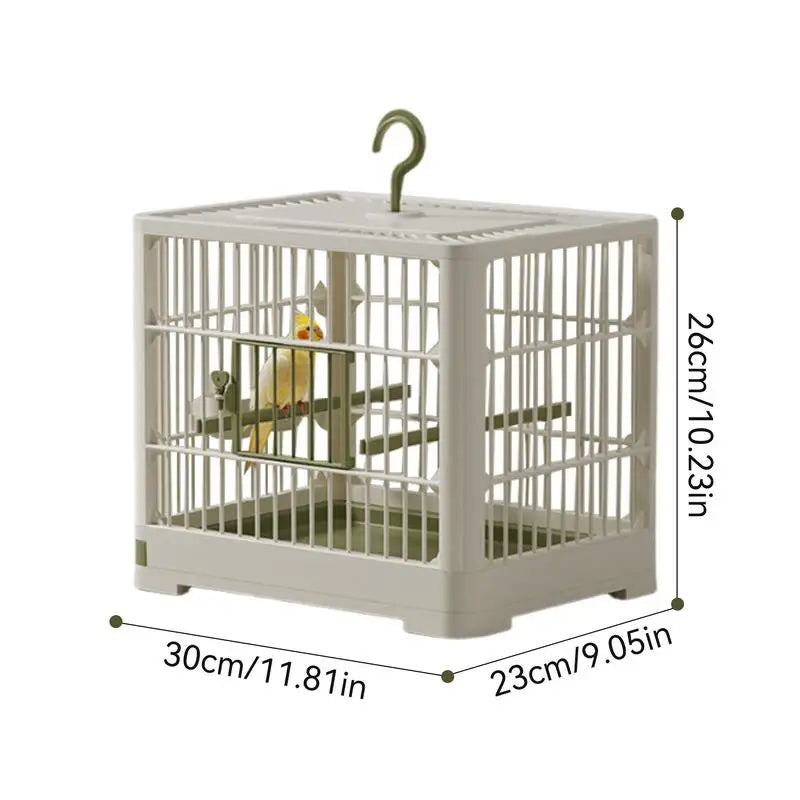 Portable Parrot Cage with Stand & Tray